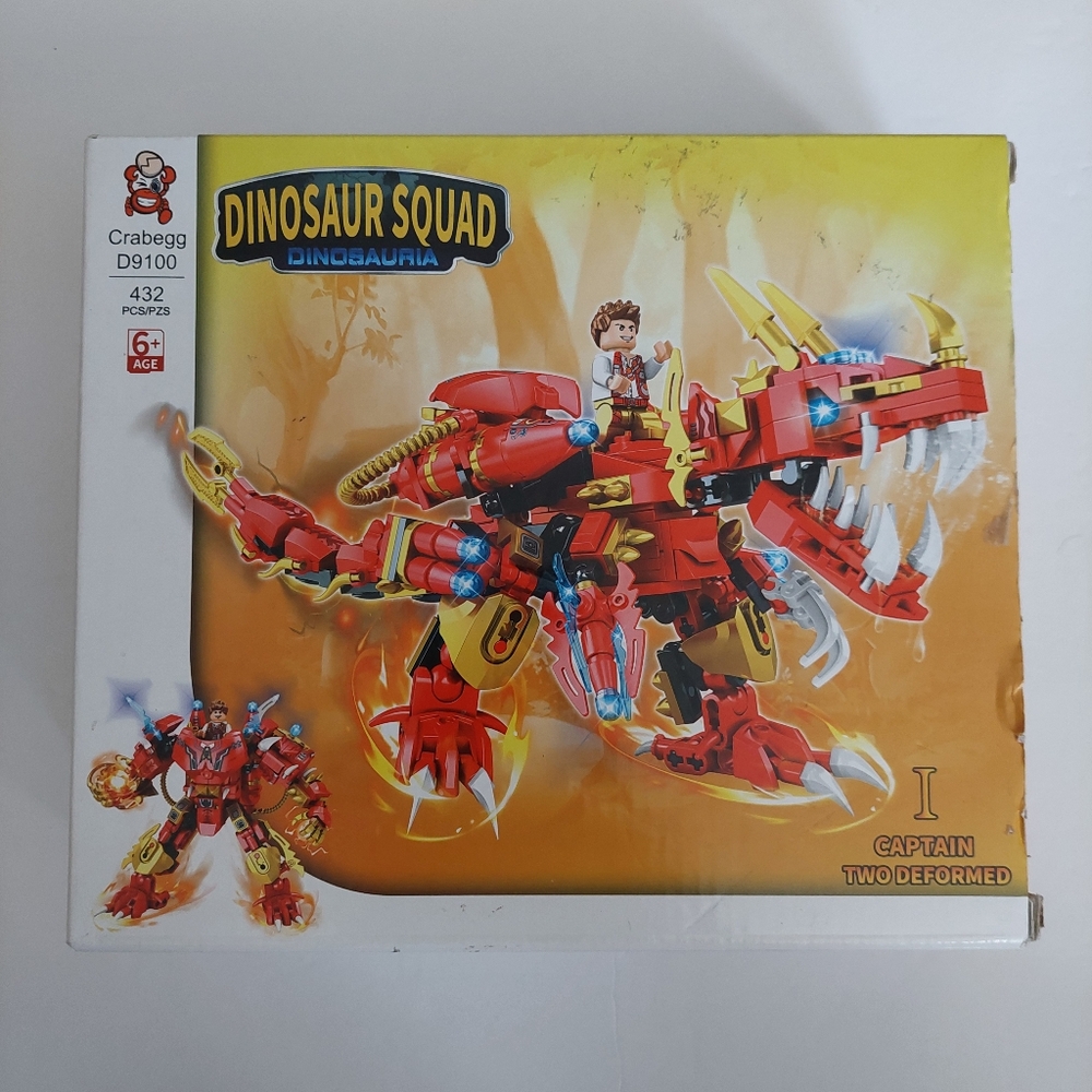 Dinosaur Squad Dinosauria 432pcs Building Block Set By Crabegg D9100